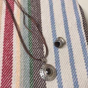 Smoky Topaz and Sterling Set